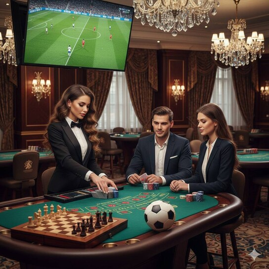 Luxury casino interior
